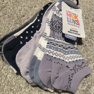 Muk Luks Ankle Socks Purple Collection